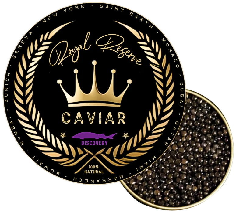 Boîte de caviar Discovery Royal Reserve ouverte