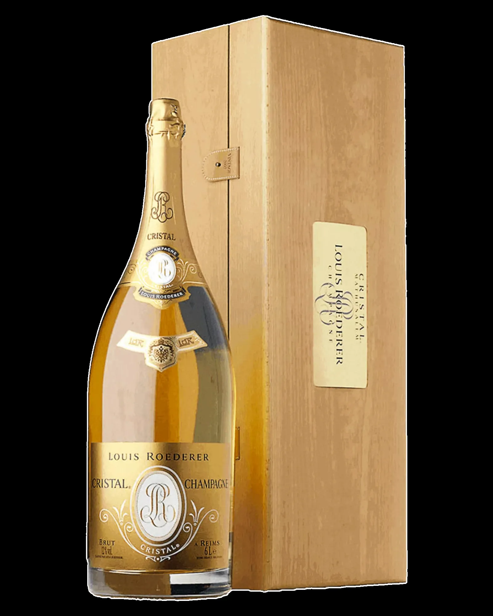 Photographie produit : Cristal Louis Roederer en mathusalem et son coffret